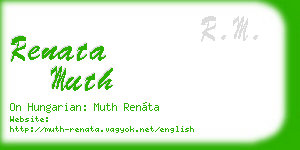 renata muth business card